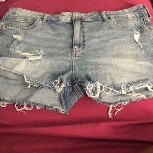 Denim shorts